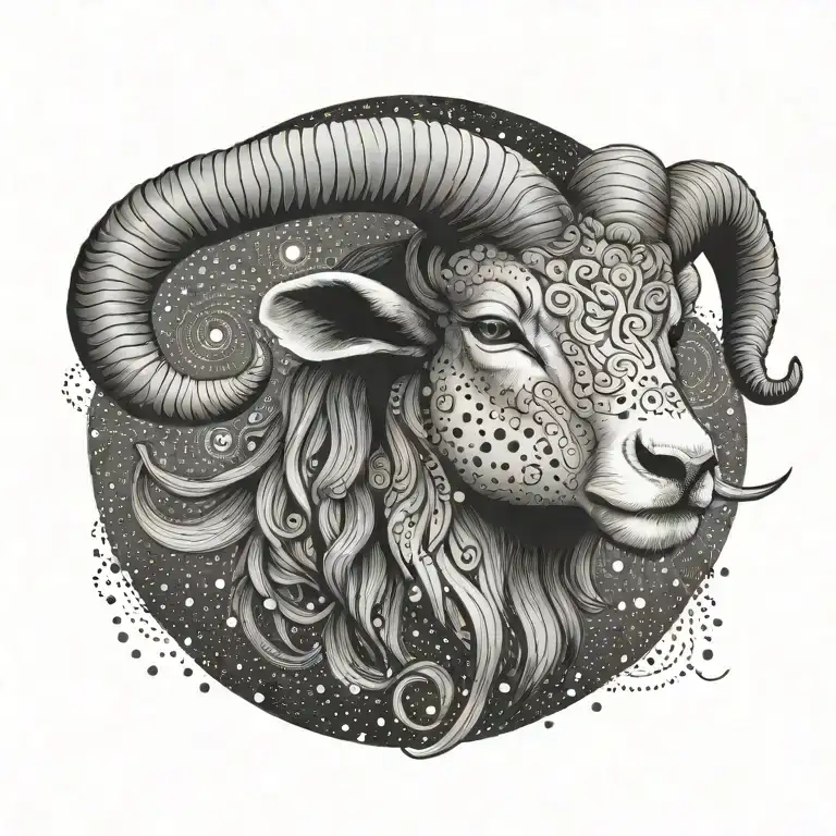 aries tattoo design idea