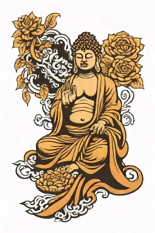 buddha tattoo design idea