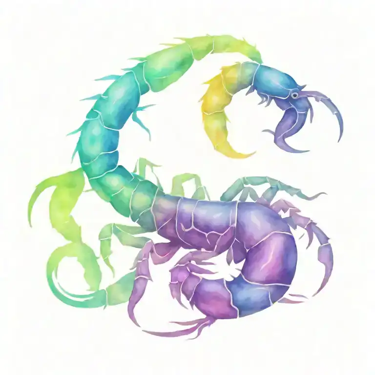 scorpion tattoo design idea