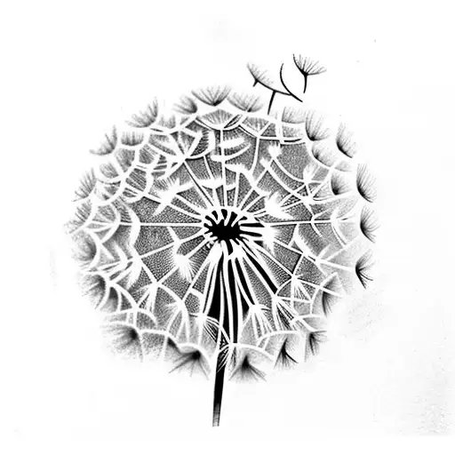 Dandelion tattoo design idea