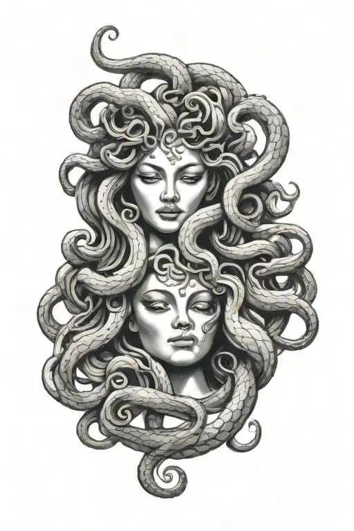 medusa tattoo design idea