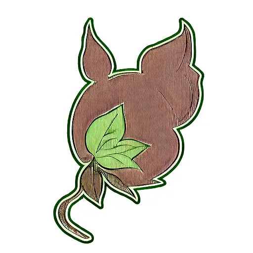 Leaf tattoo design idea