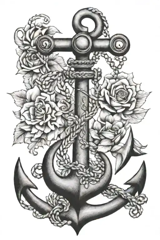 anchor tattoo design idea