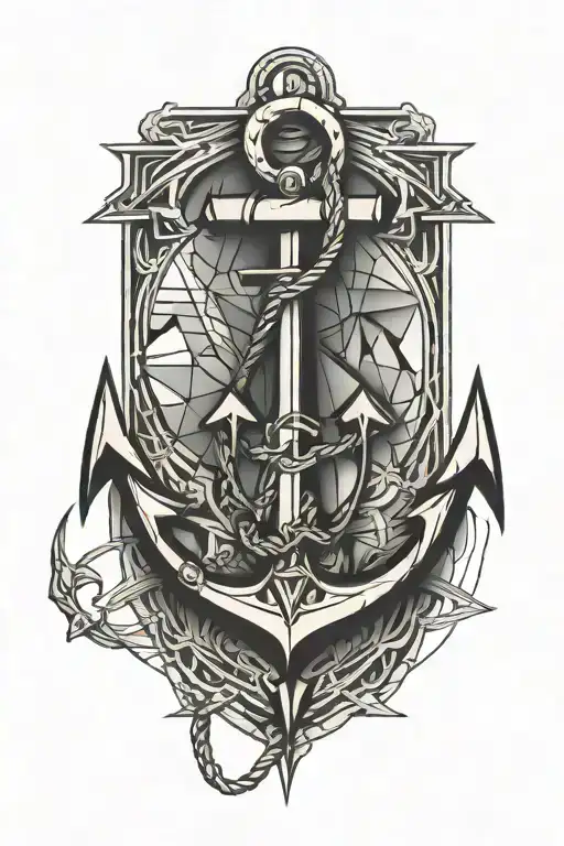 anchor tattoo design idea