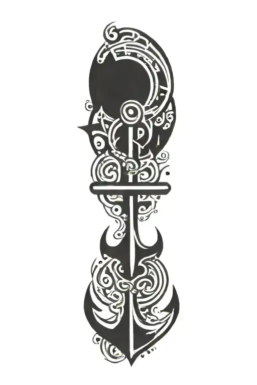 anchor tattoo design idea