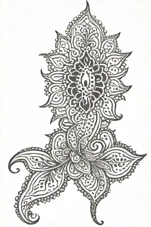 henna tattoo design idea