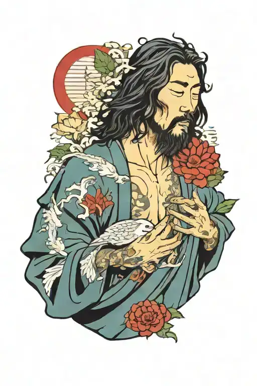 jesus tattoo design idea