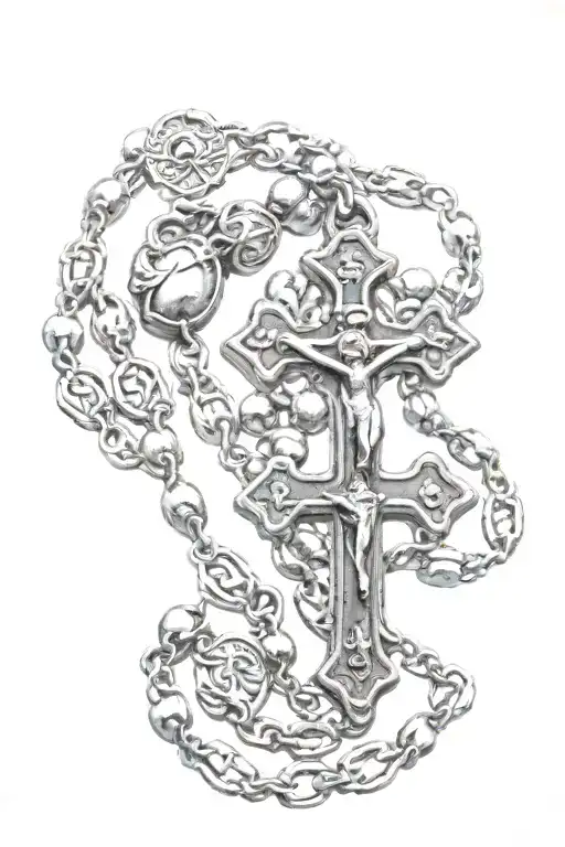 rosary tattoo design idea