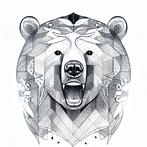 Bear tattoo design idea