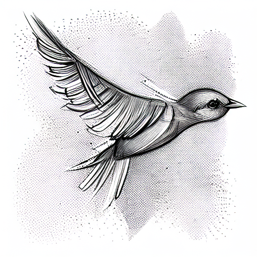 Freedom phoenix bird tattoo sketch on white background black ink and  geometry mythological animal created with Generative AI technology Stock  Illustration  Adobe Stock