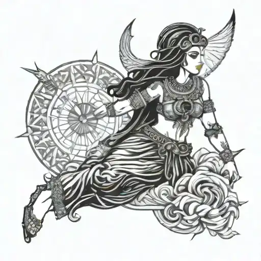 isis goddess tattoo design idea