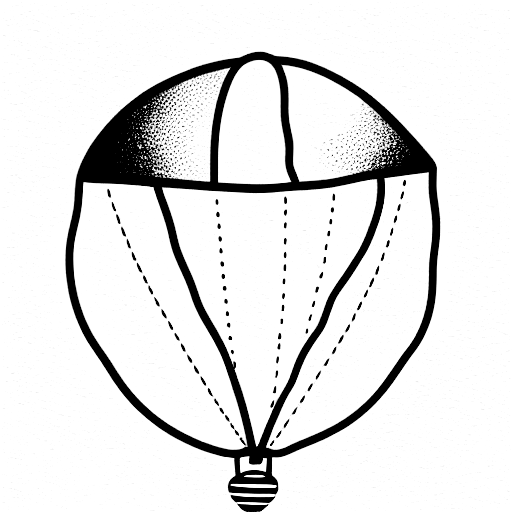 Air Balloon tattoo design idea