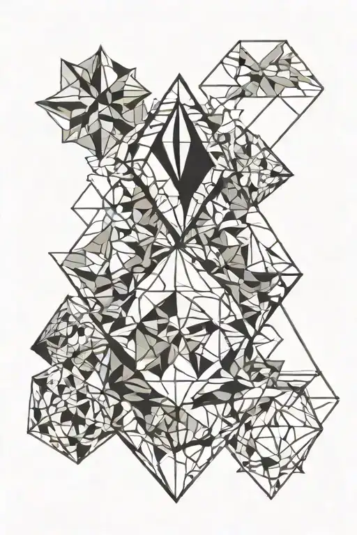 diamond tattoo design idea