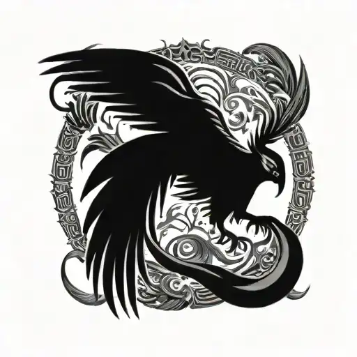 phoenix tattoo design idea
