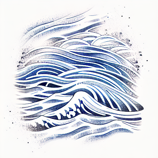 Ocean Wave tattoo design idea