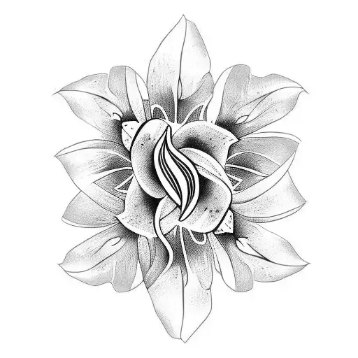 Lily tattoo design idea