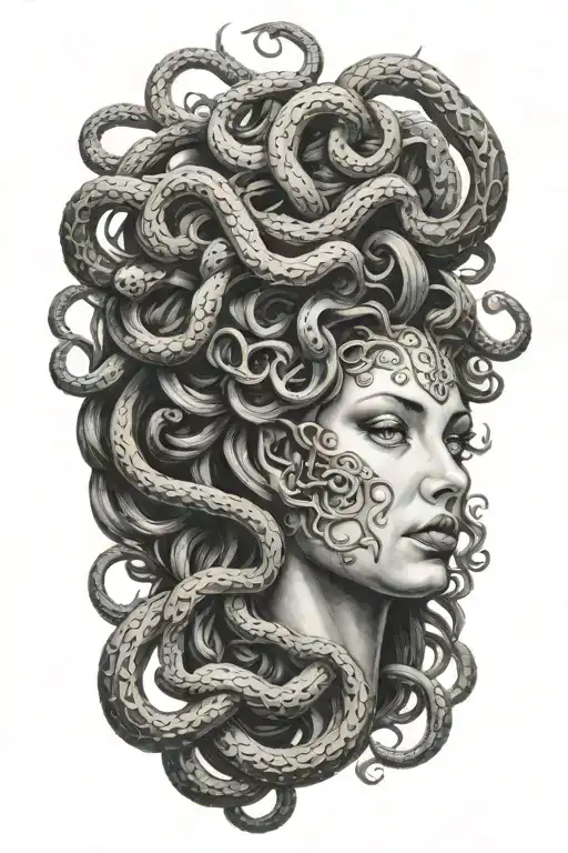 medusa tattoo design idea