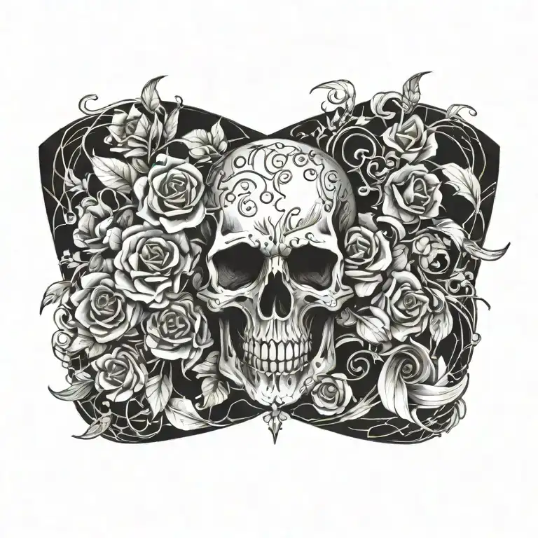 blackout tattoo design idea