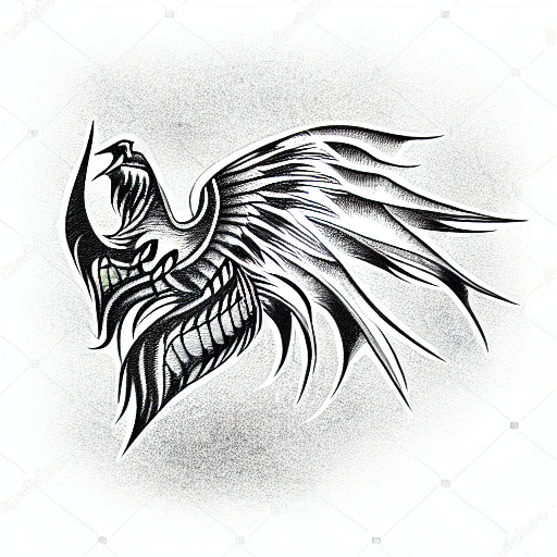 Tribal "Griffin" Tattoo Idea - BlackInk AI