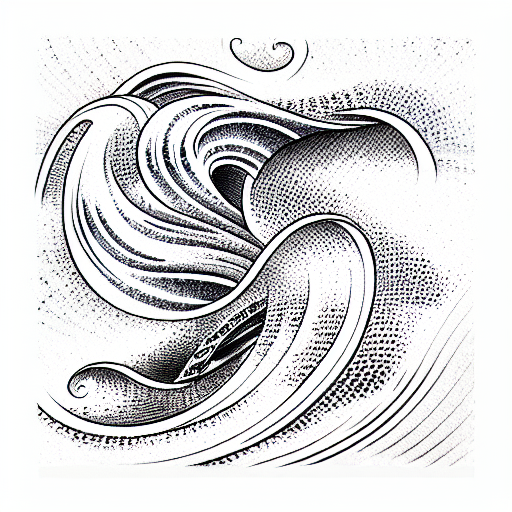 Japanese wave vectorWave tattooasian wave for sicker and tattoo design on  white background  Stock Image  Everypixel
