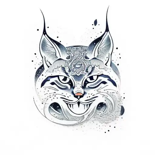 Bobcat tattoo design idea