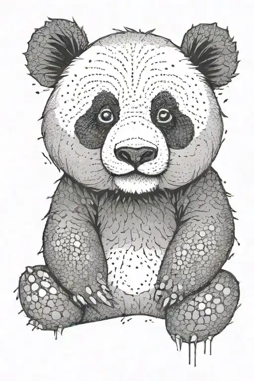panda tattoo design idea