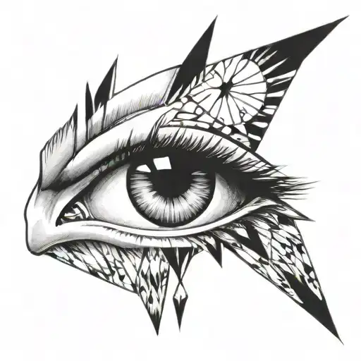 Stealing Diamonds from Eye tattoo design idea