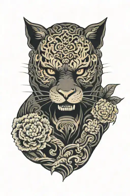 blackout tattoo design idea