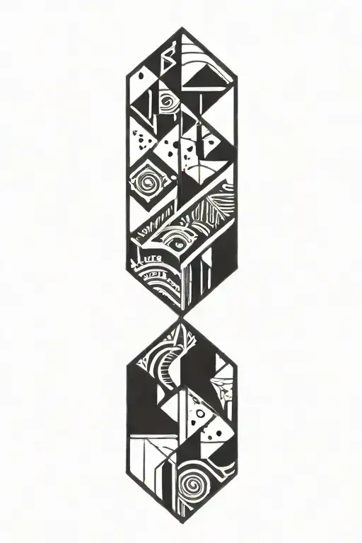 diamond tattoo design idea