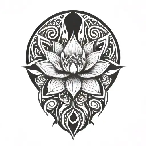 lotus tattoo design idea