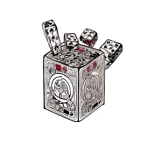 Dice tattoo design idea