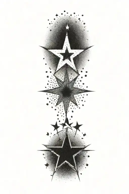 star tattoo design idea