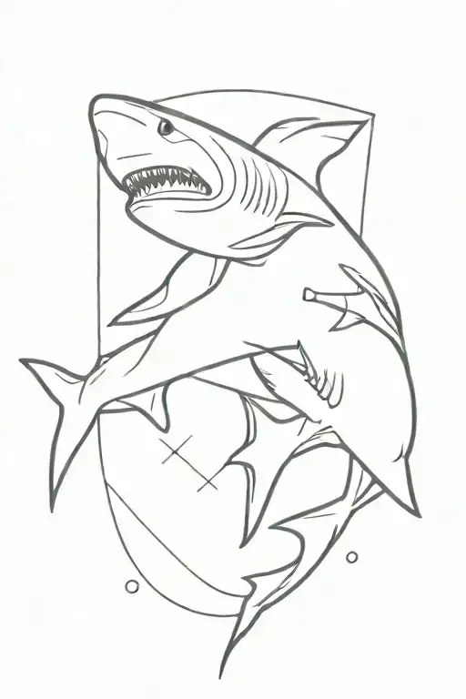 shark tattoo design idea