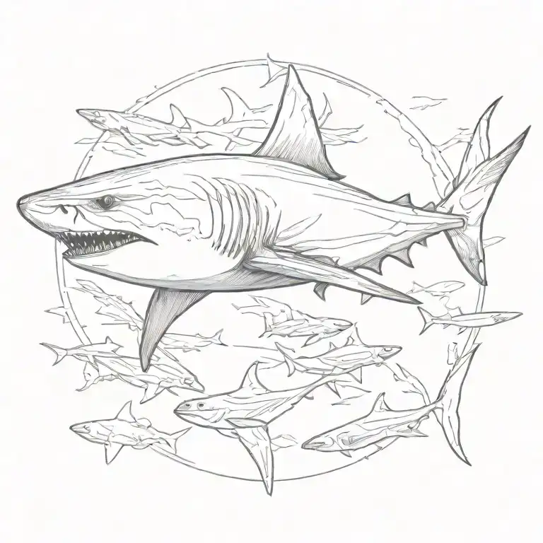 shark tattoo design idea