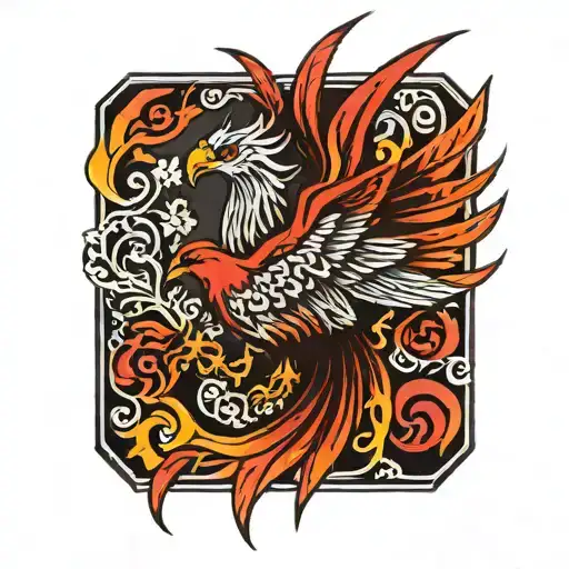 phoenix tattoo design idea