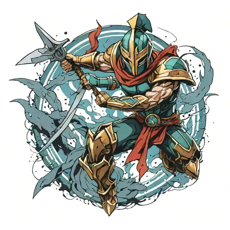 spartan tattoo design idea