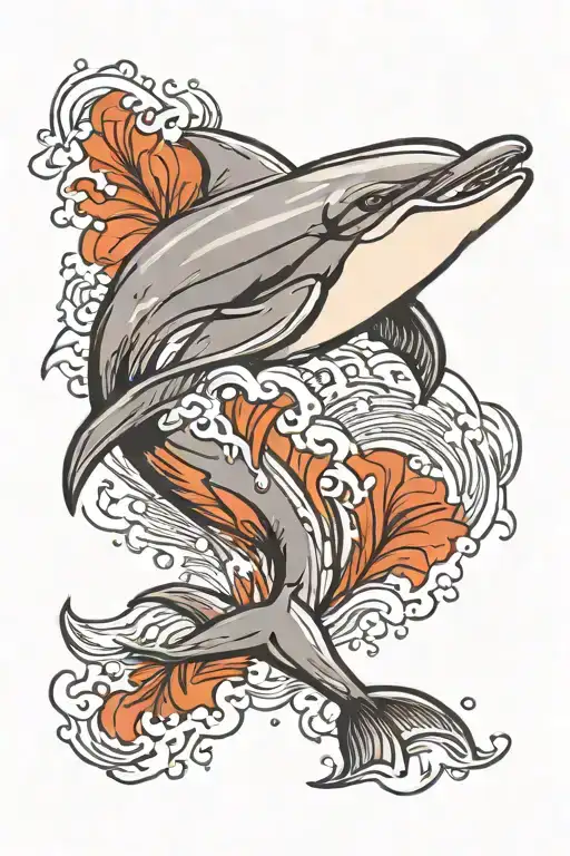 dolphin tattoo design idea