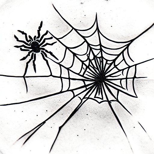 Spider Web tattoo design idea