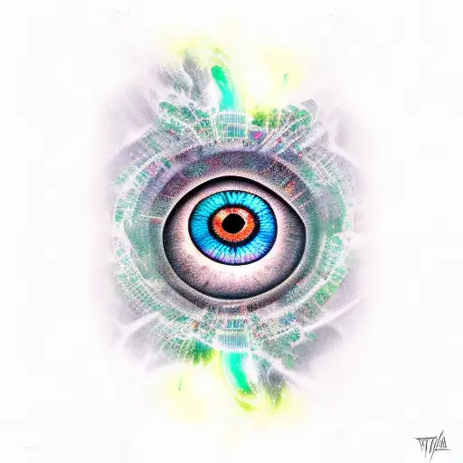 Eye of Ra tattoo design idea