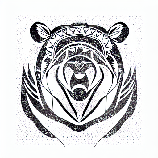 Bear Tribal Tattoo Cliparts, Stock Vector and Royalty Free Bear Tribal  Tattoo Illustrations