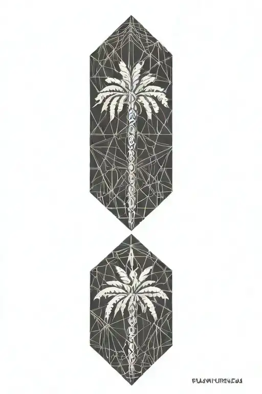 palm-tree tattoo design idea
