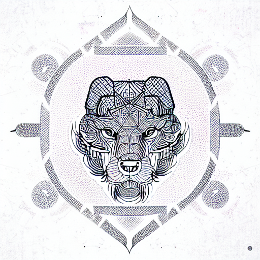 Foo Dog tattoo design idea