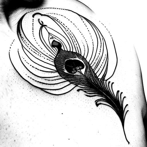 Peacock tattoo design idea