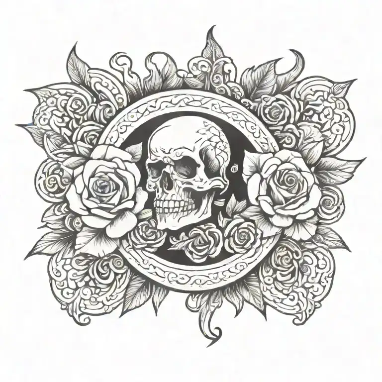 blackout tattoo design idea