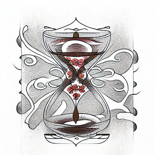 Hourglass Tattoo Sketches  Photos of Works By Pro Tattoo Artists at  theYoucom