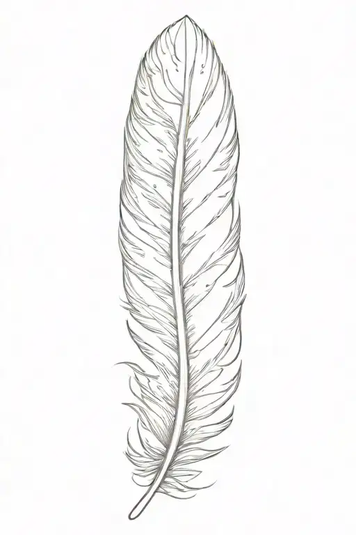 feather tattoo design idea