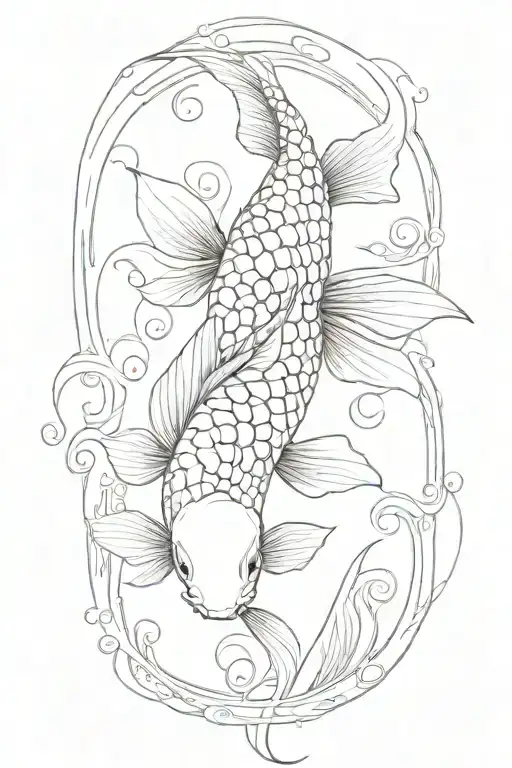 koi-fish tattoo design idea