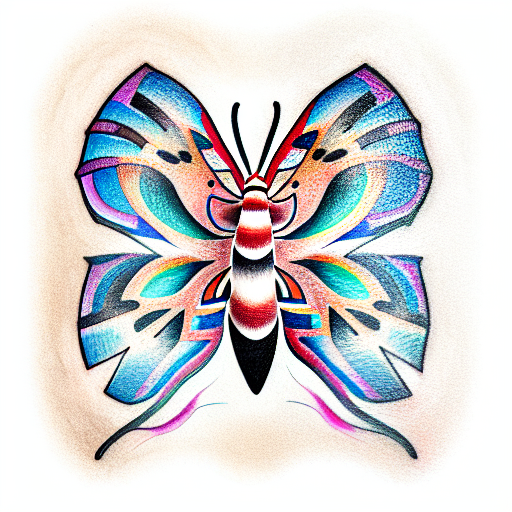 Moth tattoo design idea