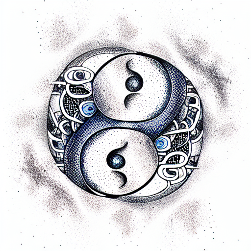 Ying Yang tattoo design idea