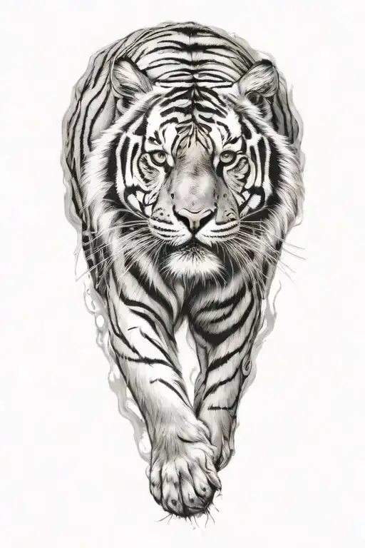 tiger tattoo design idea